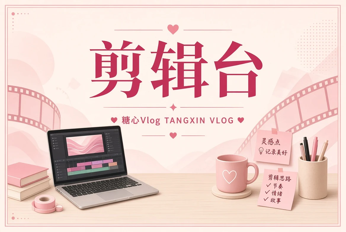 糖心Vlog剪辑台专题视觉